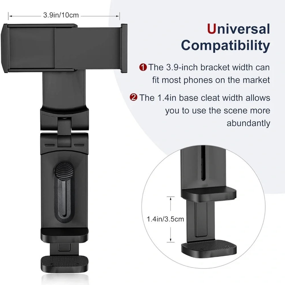 Black Travel Phone Mount Holder